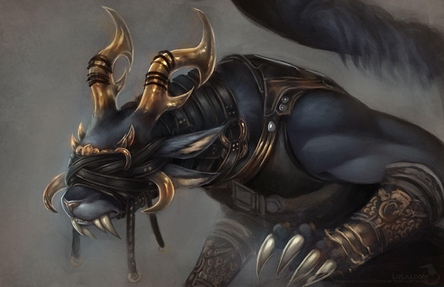 Charr Mesmer Rough Painting by Landylachs