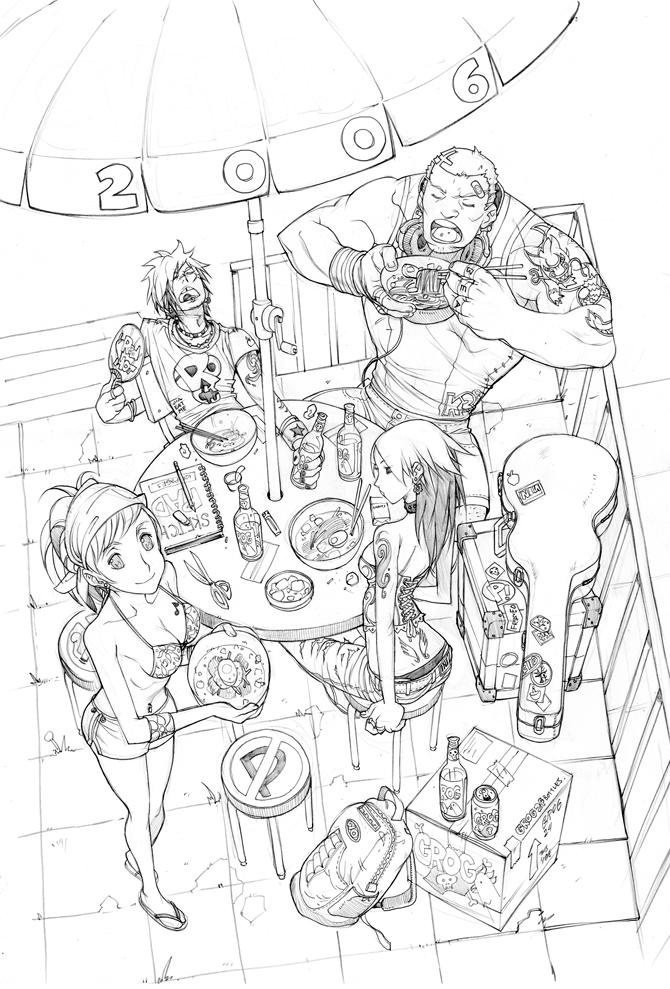 2006 UDON sketchbook cover by arnistotle