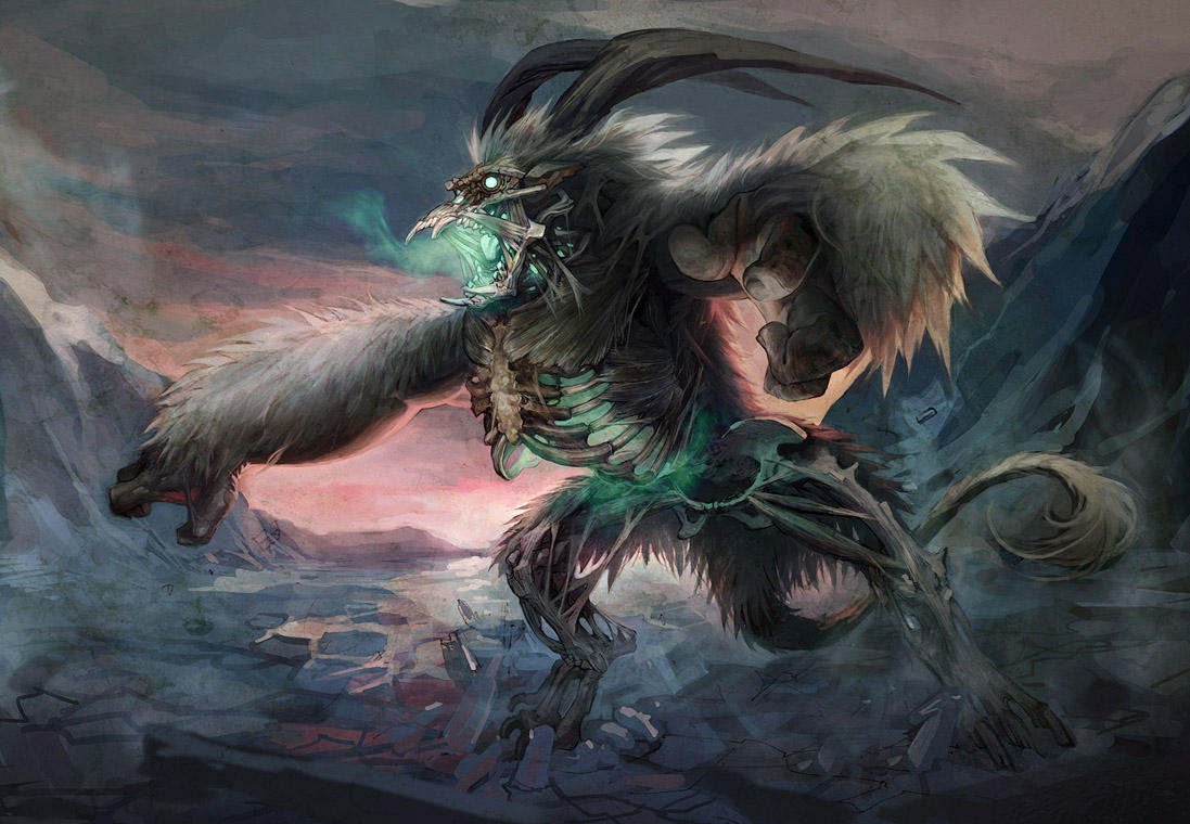 Undead Arctic Creature by arnistotle