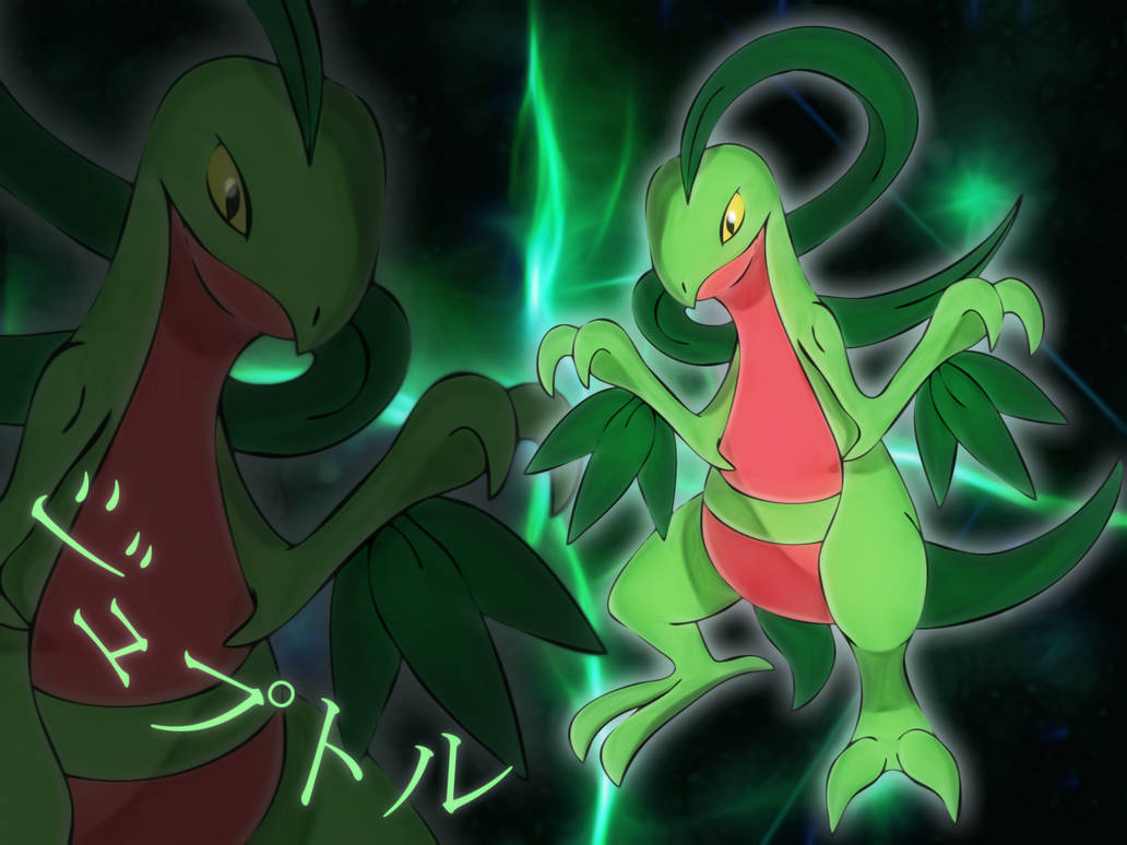 grovyle wallpaper by Elsdrake