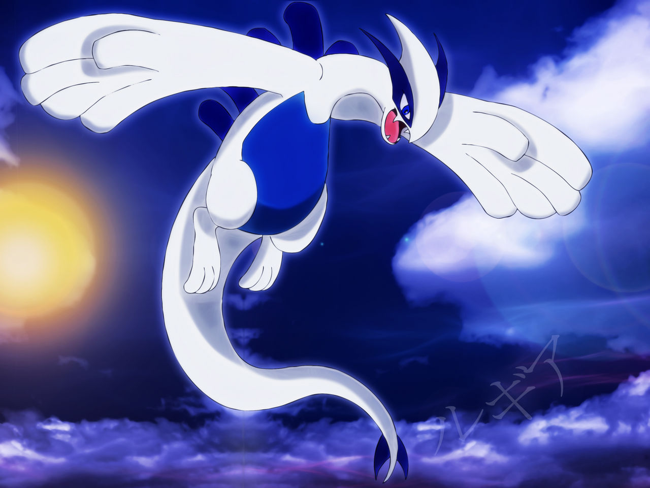 Lugia sky territory by Elsdrake