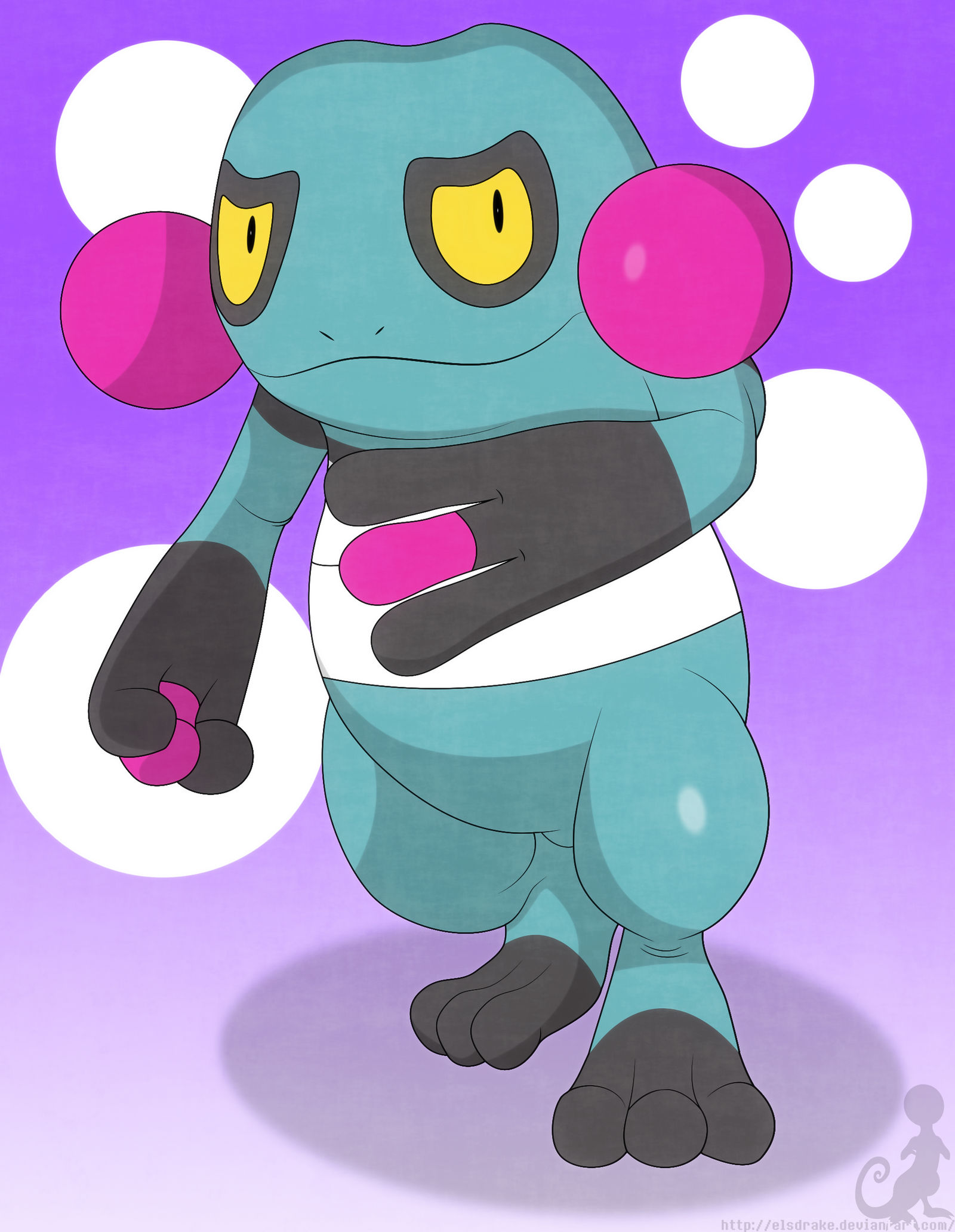 Shiny Croagunk by Elsdrake