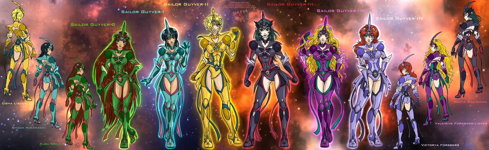 Sailor Guyvers by Lucithea Sailor Guyvers by Lucithea