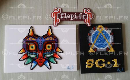 Some mini beads fall on a frame by flepi