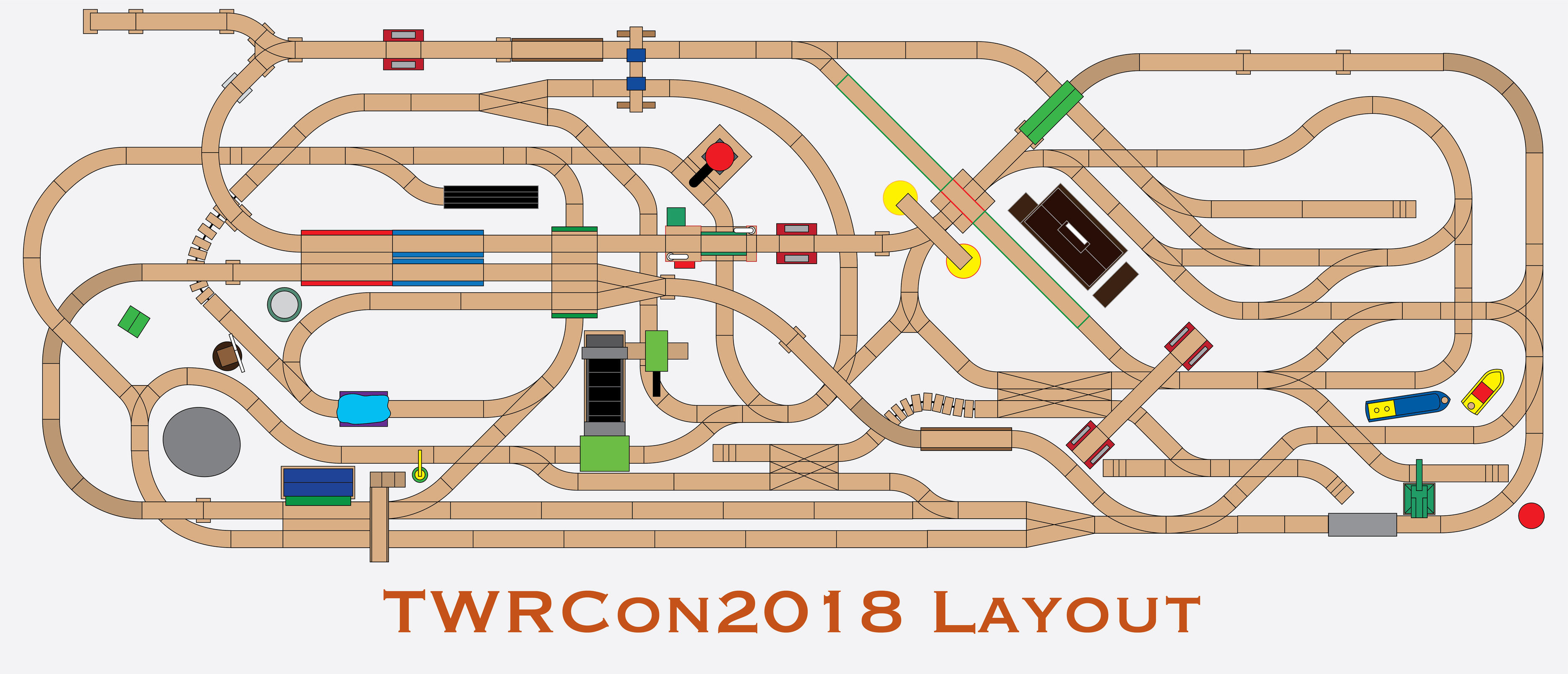 TWRCon2018 Layout Track Plan by miipack603