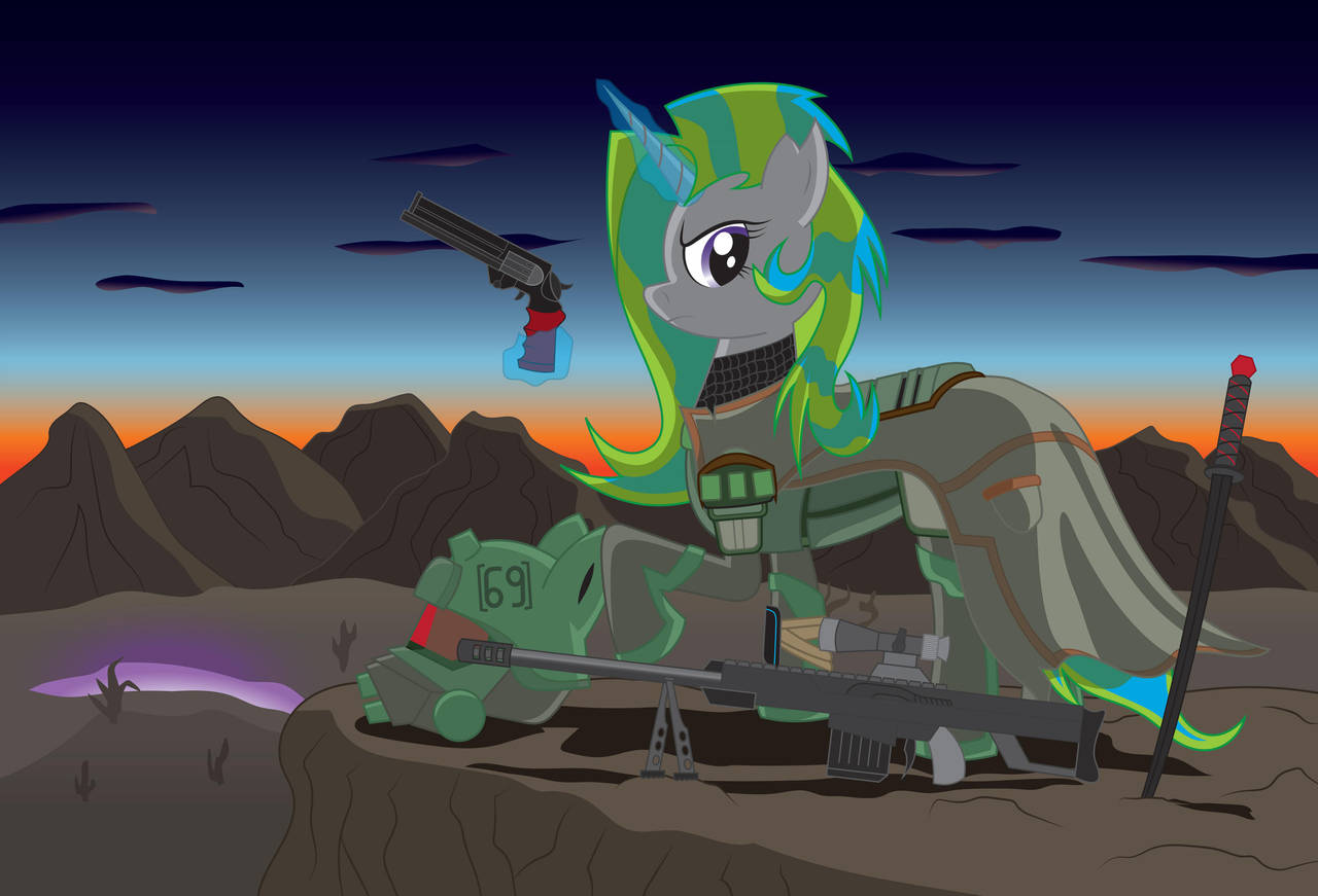 Fallout Equestria: Lone Ranger Cover Art by miipack603