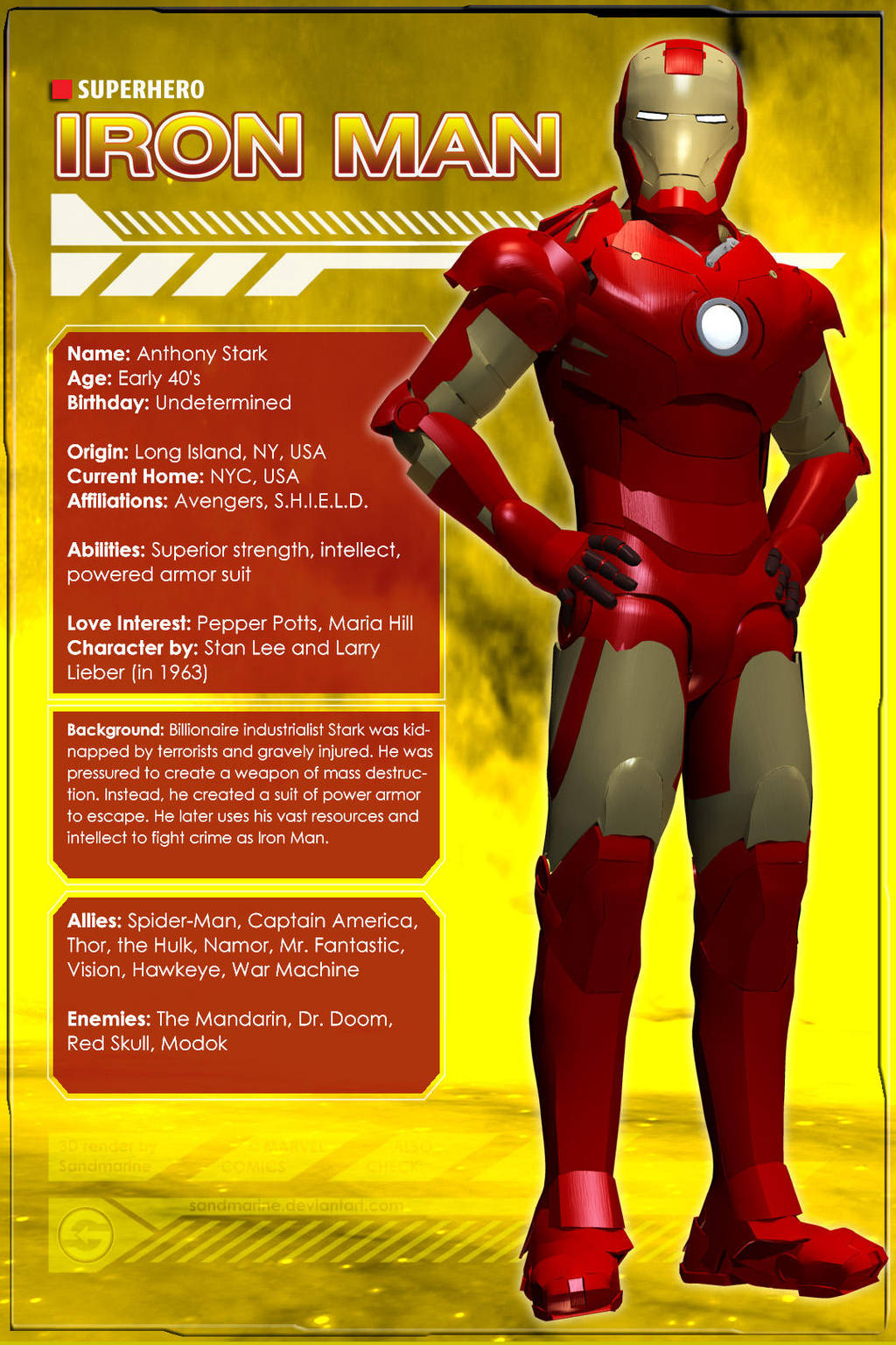 Iron Man (Character Profile) by Sandmarine on DeviantArt