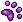 Paw Print (Purple) - F2U!