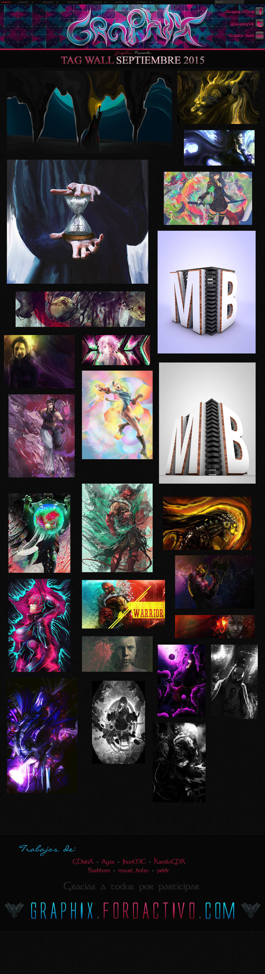 Graphix Tag Wall Septiembre 2015 by Graphix-Team