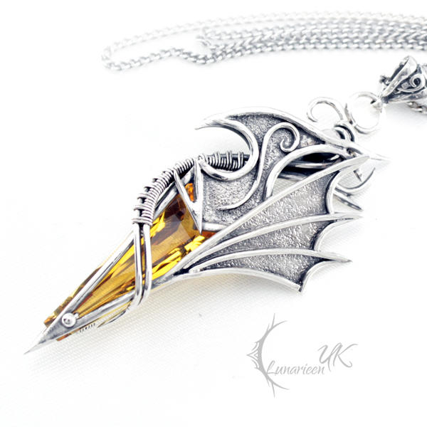 AXGHASTHAR - silver and citrine by LUNARIEEN