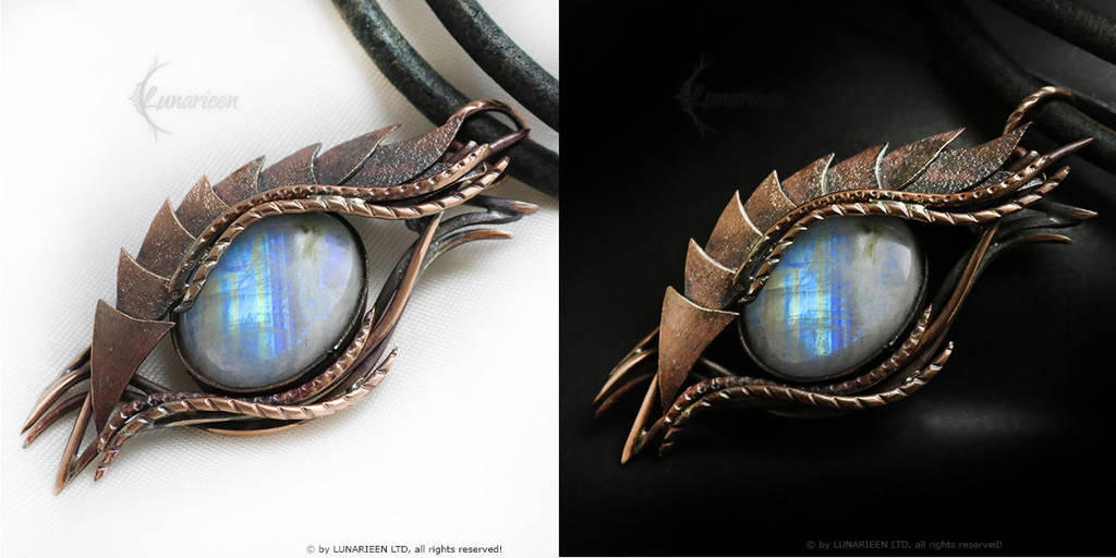 Dragon's Eye Copper and Moonstone by LUNARIEEN