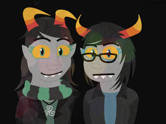 Me and Spanabanana- Trollselves by RedSnowFox