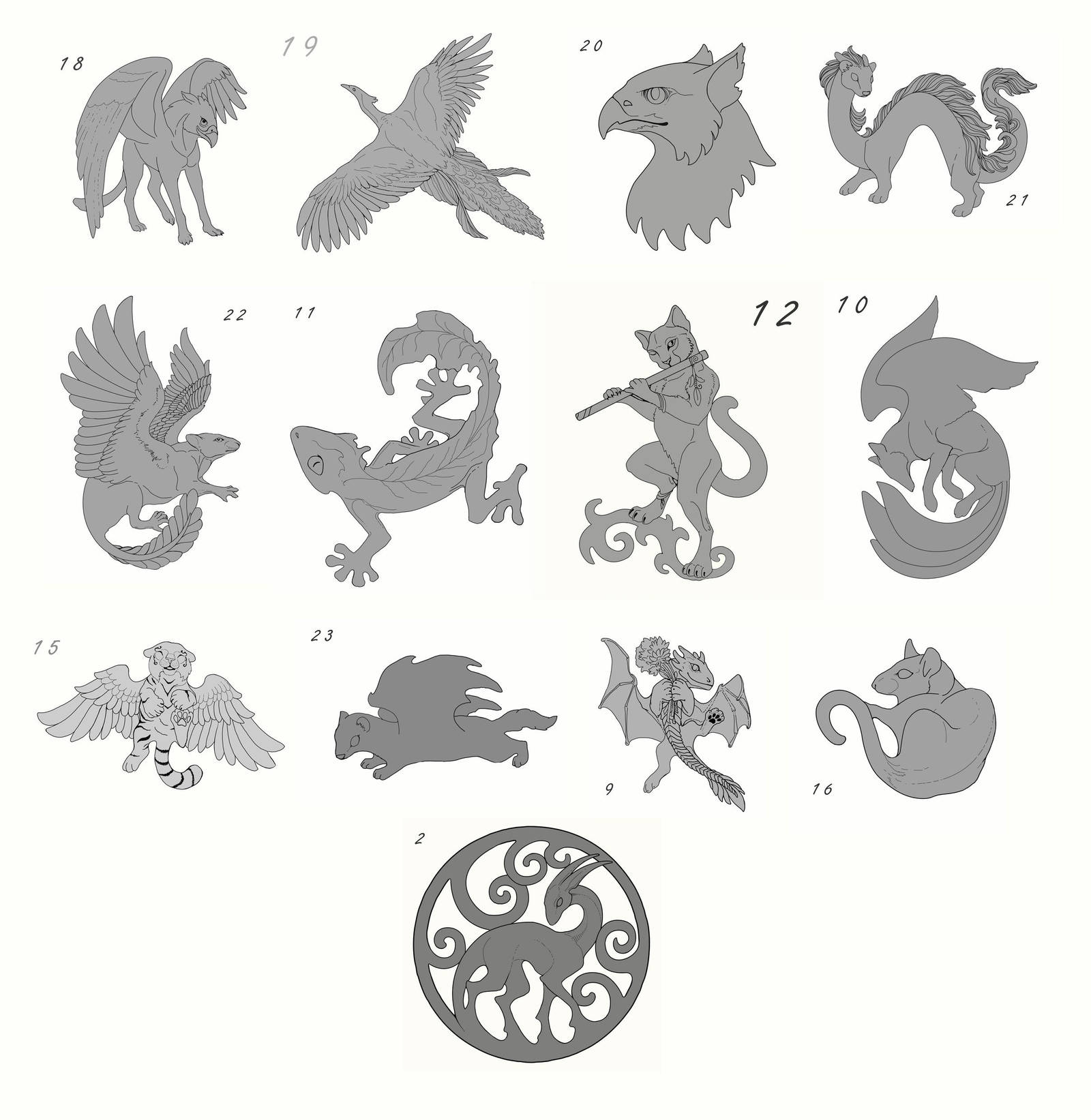 Sketches for plywood accessories - finished by hontor