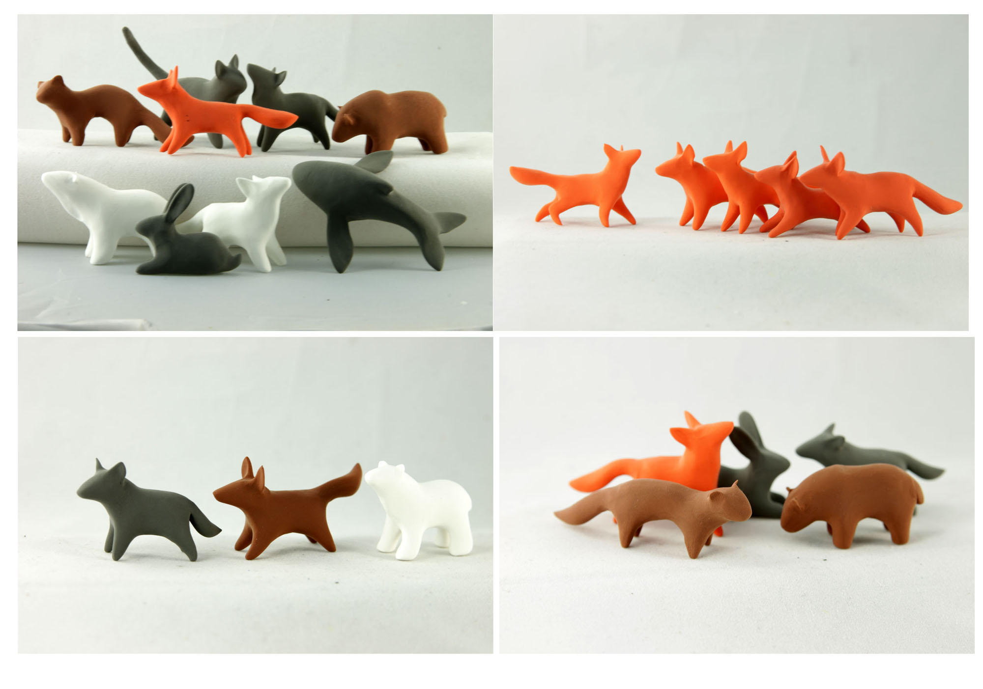 Rustic animals sets - blanks for yourself decor by hontor