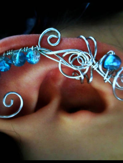 Ice Princess Wired Ear Cuff by sodacrush