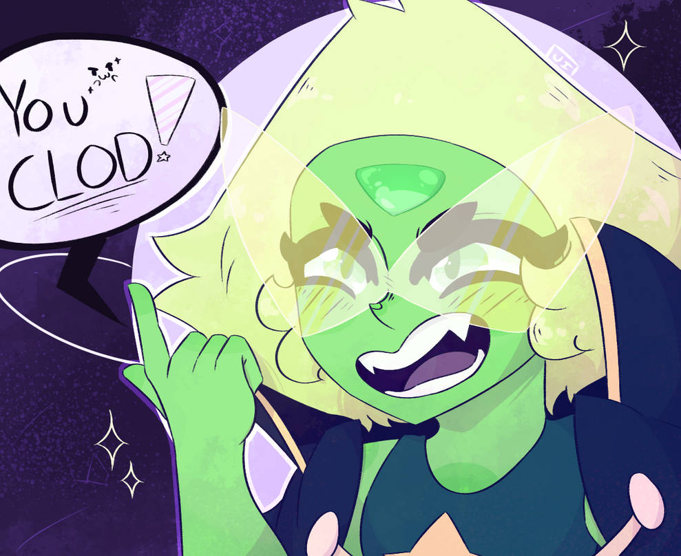 some fanart for peridot cause i love her new form and her that visor is wicked sick but i decided to put a big ol jacket on her cause i feel like she'd wear one in that style cause it would make he...