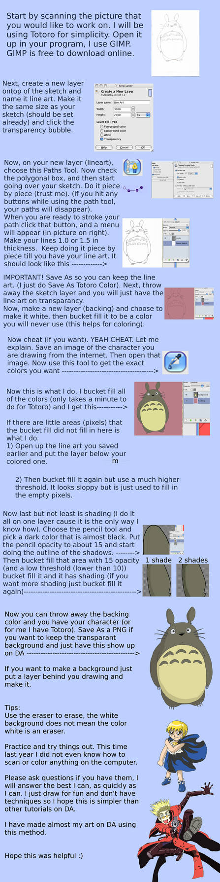 Tutorial: Line Art to Coloring by JtkBasketball