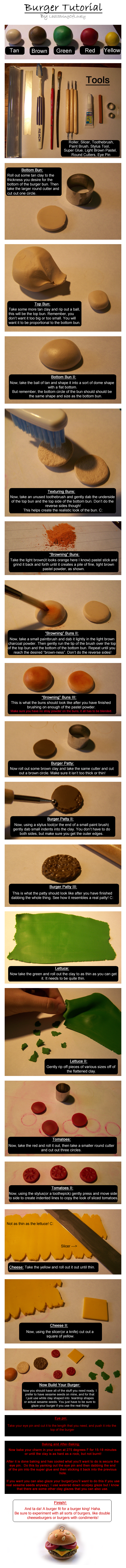 :: Cheeseburger Tutorial :: by TheYellowBee