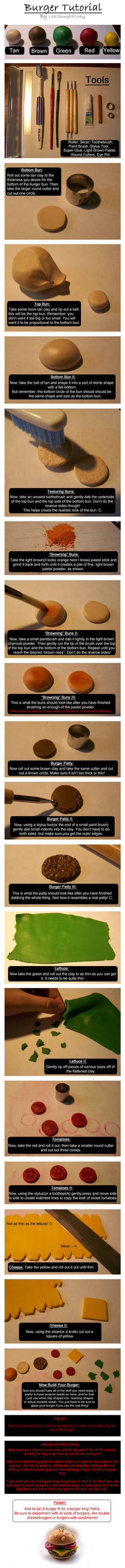 :: Cheeseburger Tutorial :: by TheYellowBee