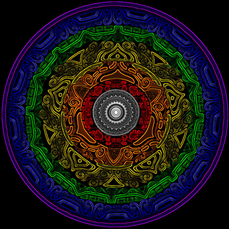 Fibonacci and Chakra test by ArtOfWarStudios