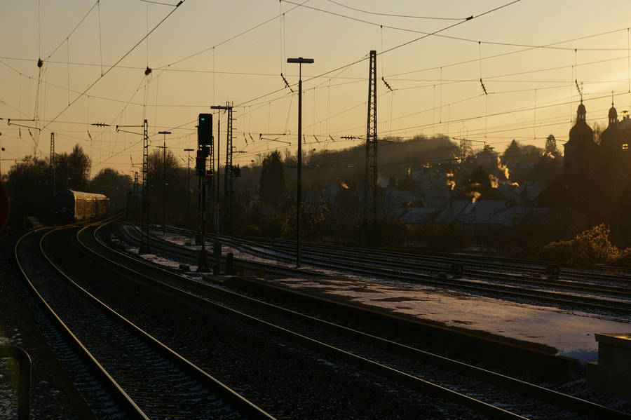A Winter Train by foxblock