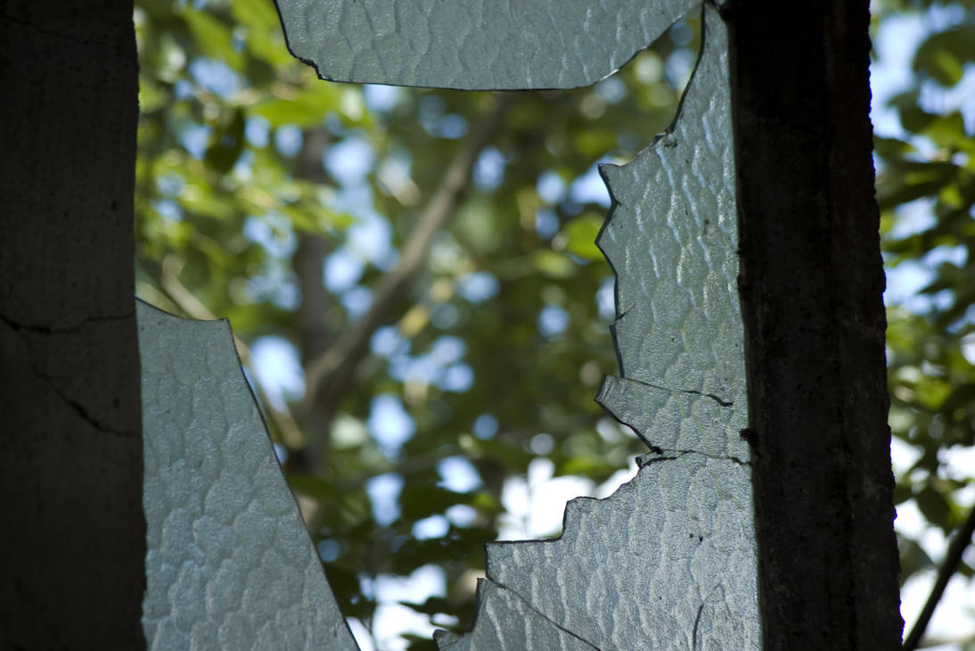 Broken window and the view out by foxblock
