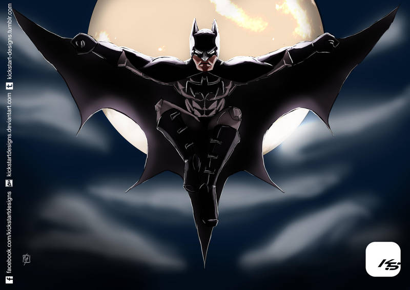 Batman - Into The Night (Dublin Comic Con) by KickStartDesigns