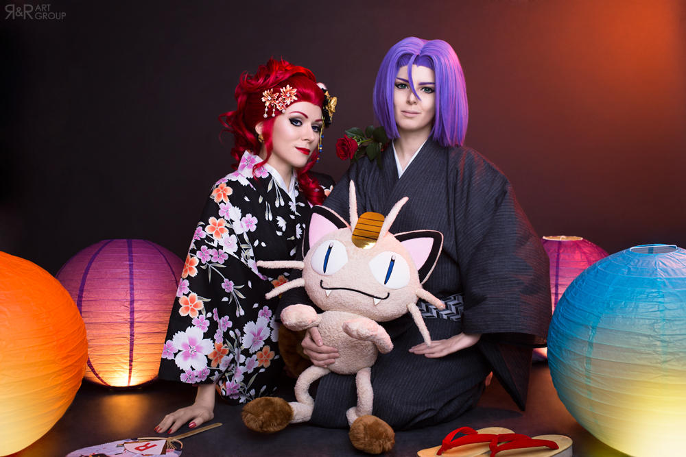 Team Rocket in Kimono by Rei-Doll