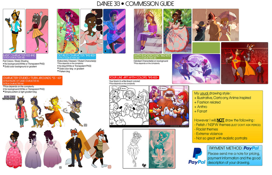 2018 Commission Guide by danee313 2018 Commission Guide by danee313