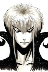 Jareth goblin king Print by Mistiqarts