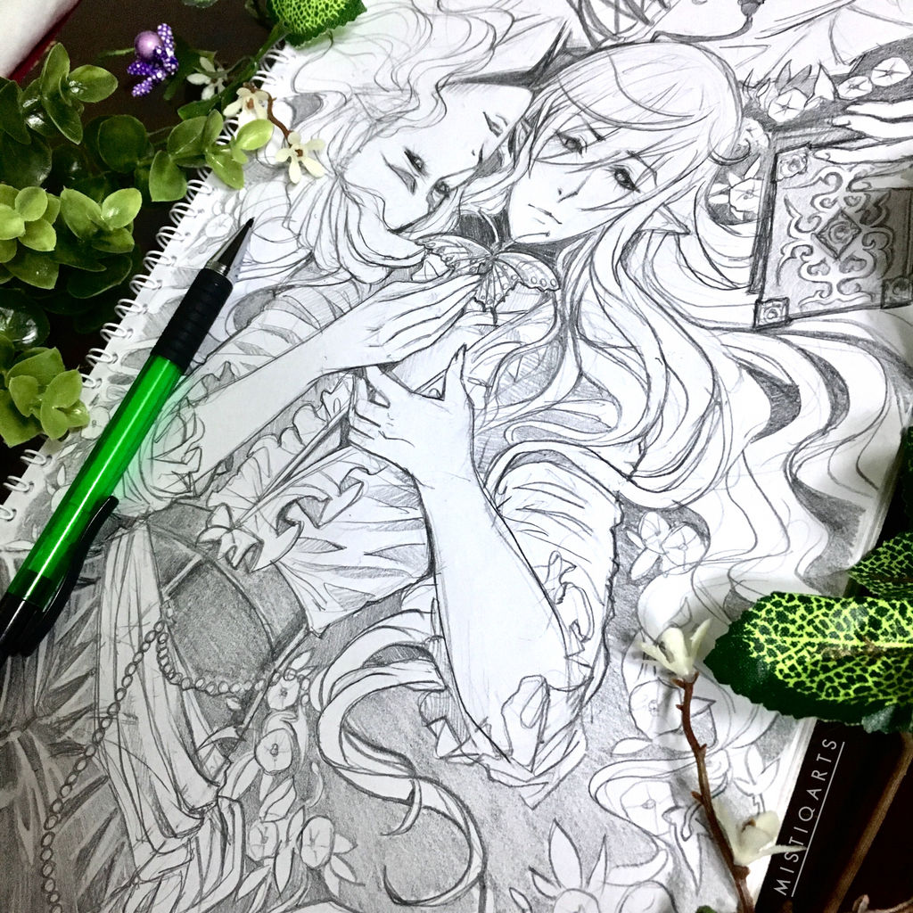 Relaxing in the garden by Mistiqarts