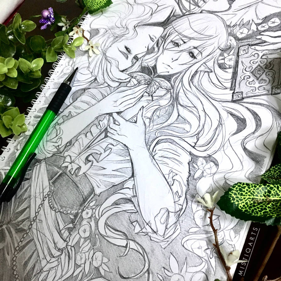 Relaxing in the garden by Mistiqarts