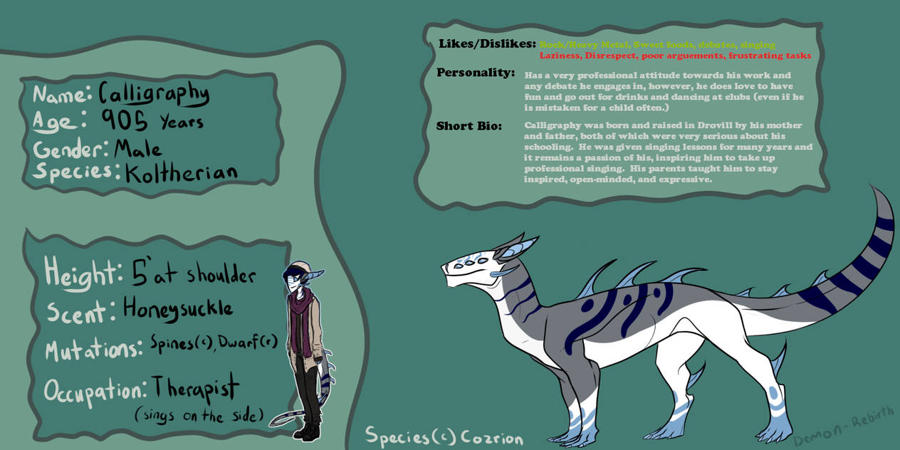 Calligraphy Temporary Ref. by Noodle-Drake