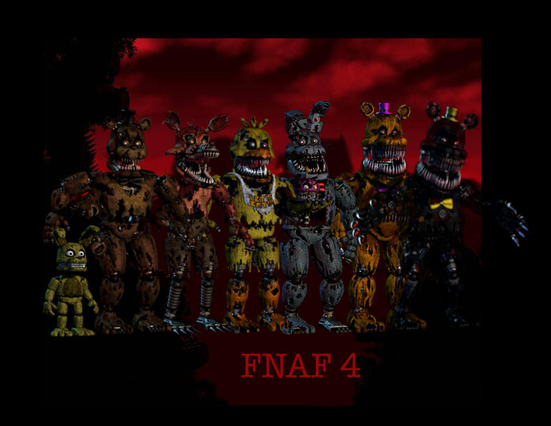 Fnaf 4 All Animatronics By Francisco Artaguila On Deviantart Fnaf 4 All Animatronics By Francisco Artaguila On Deviantart