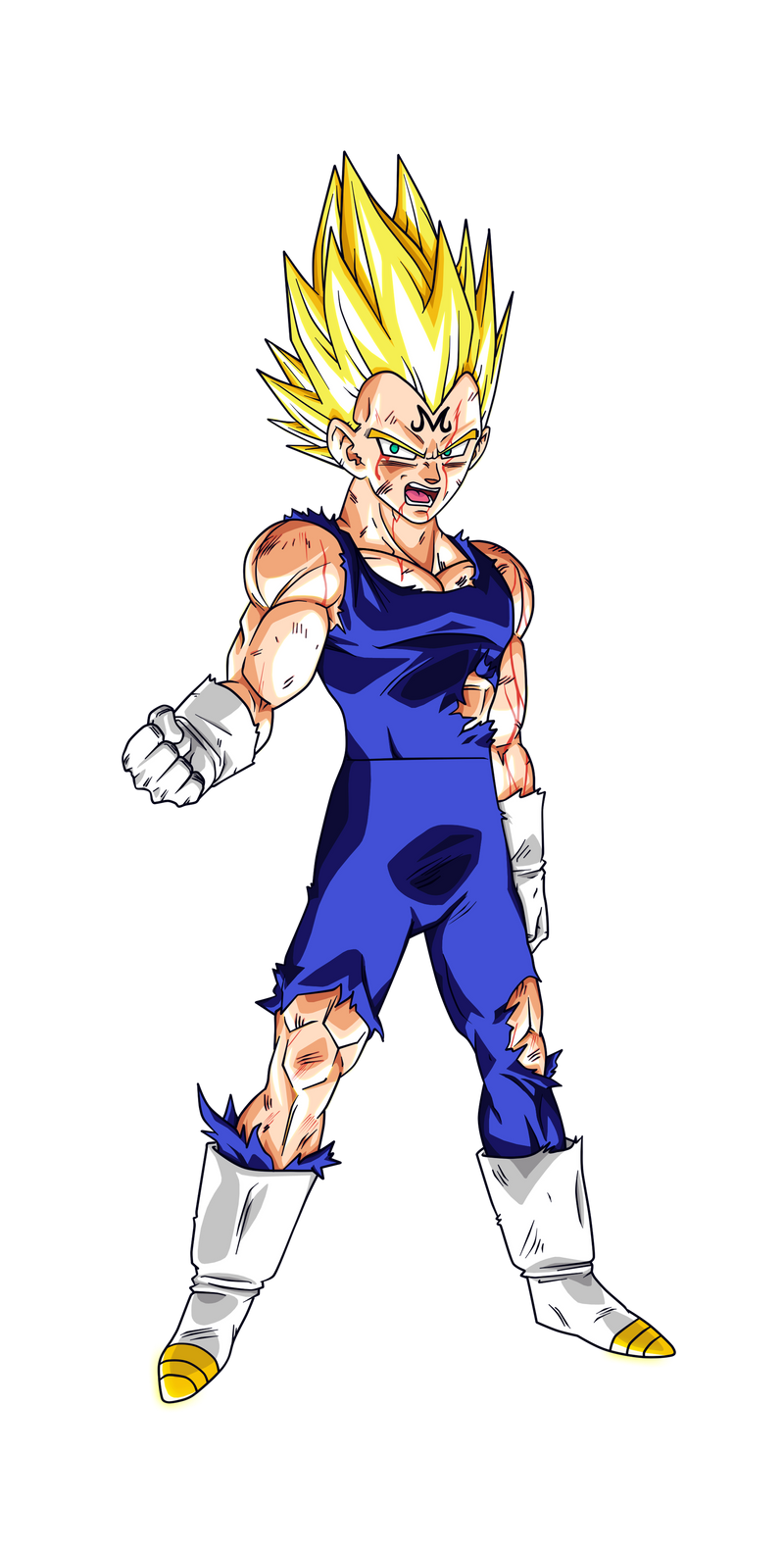 Colored 006 - Vegeta 002 by VICDBZ