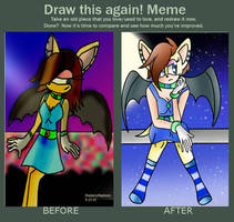 Modest The Bat Before And After By Mephonix On Deviantart