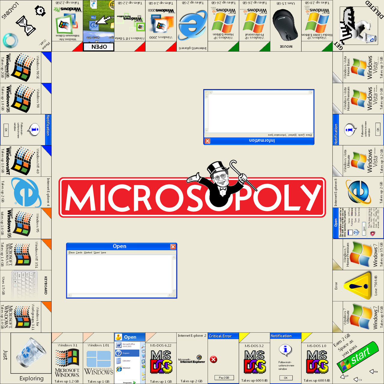 Microsoft Monopoly by jubjub449