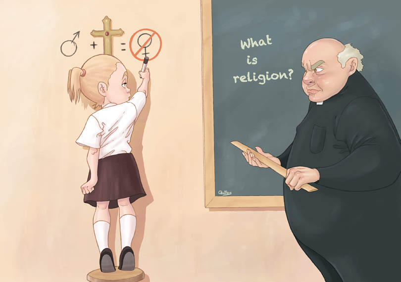 Teaching religion by QuilesART