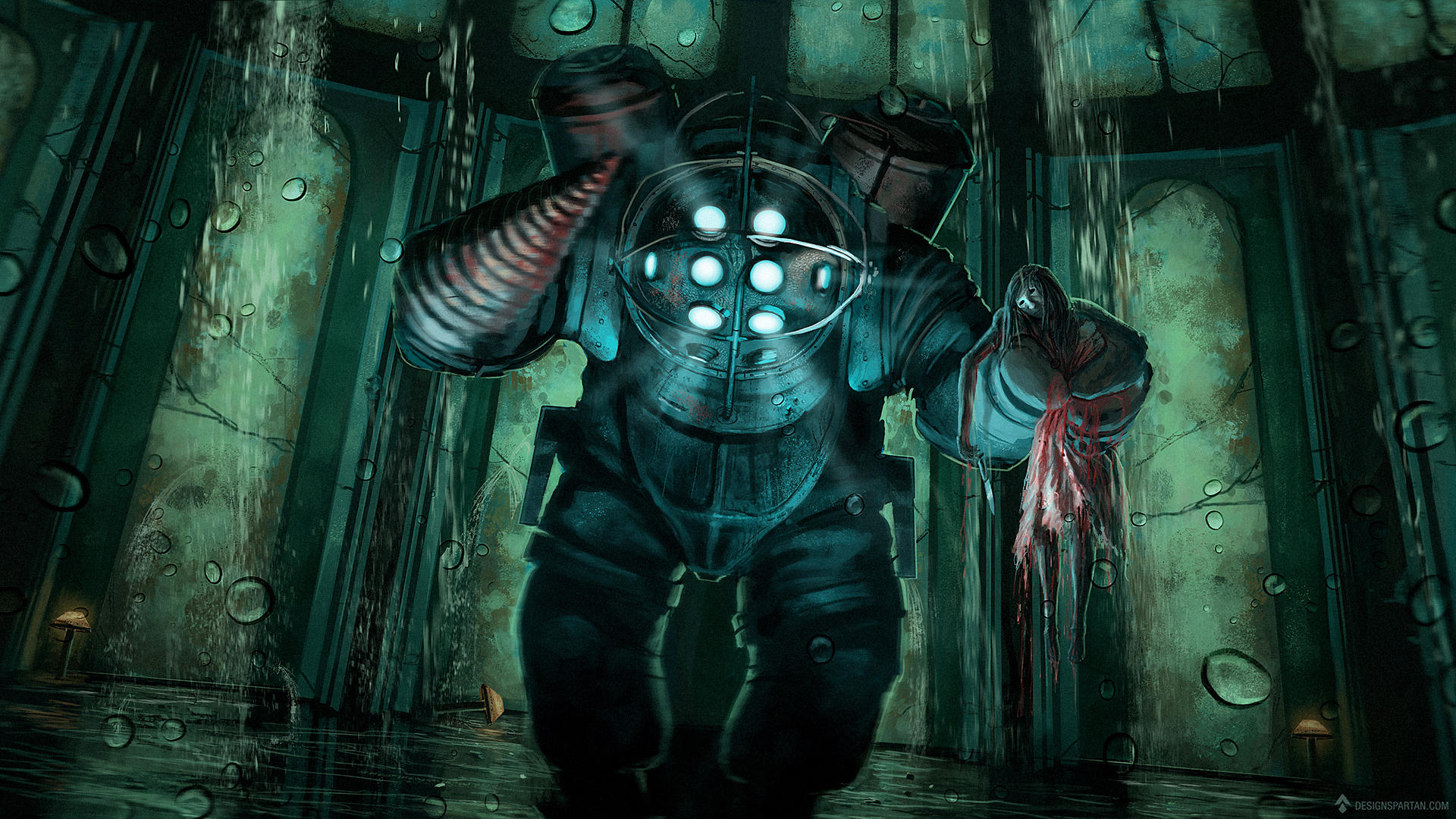 Gaming Painting #2 - Bioshock fan art (with video) by DesignSpartan