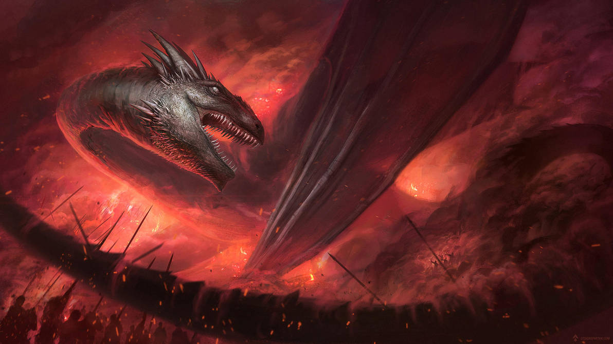 Surrounded dragon + video WIP by DesignSpartan