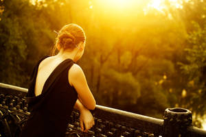 Little black dress + Sunlight by saver-ag