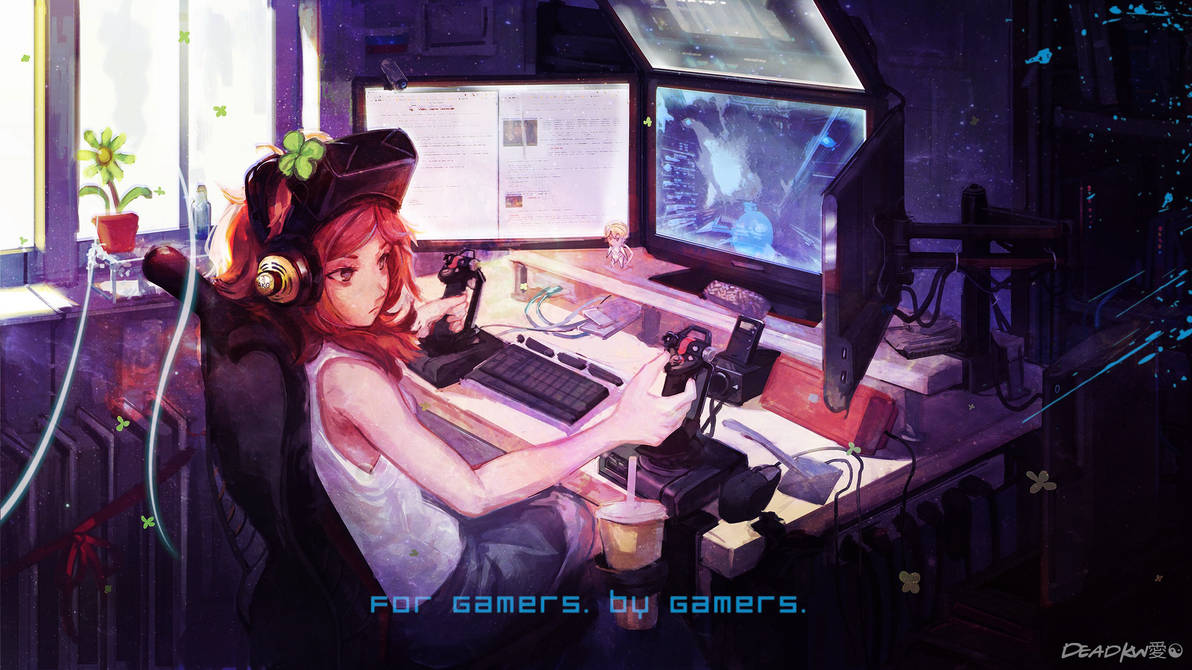 Wallpaper Anime Gamer Hd By Deadkw On Deviantart