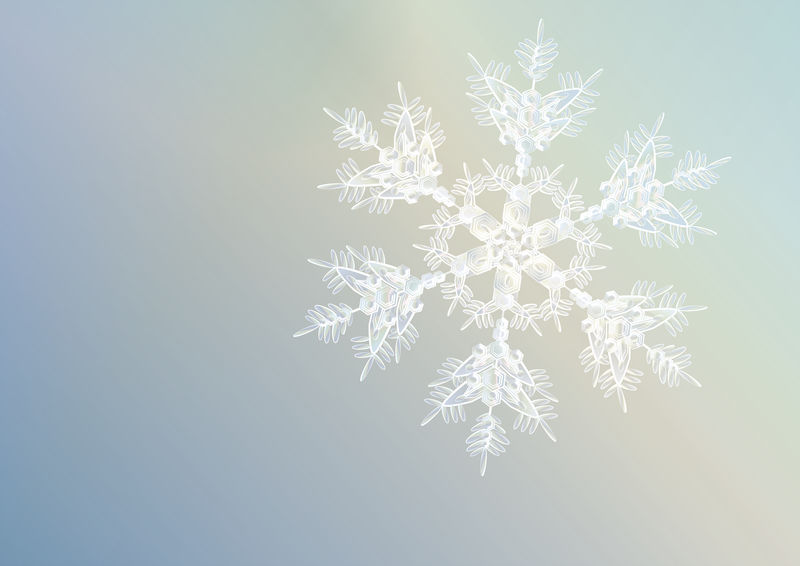 Snowflake - Xmas card design by Starsong-Studio