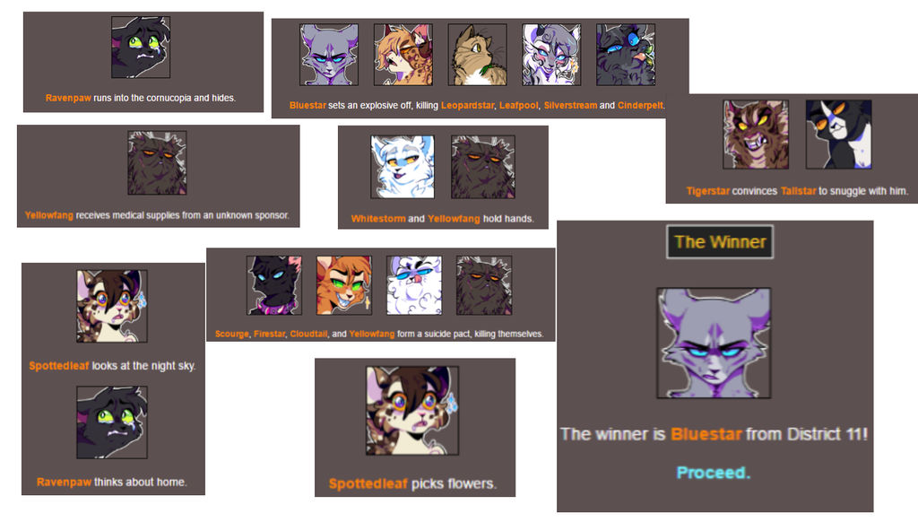 Hunger Games Warrior Cats Best Moments! by TinyWiny on DeviantArt