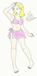 Kanto Female Swimmer by FoxBluereaver