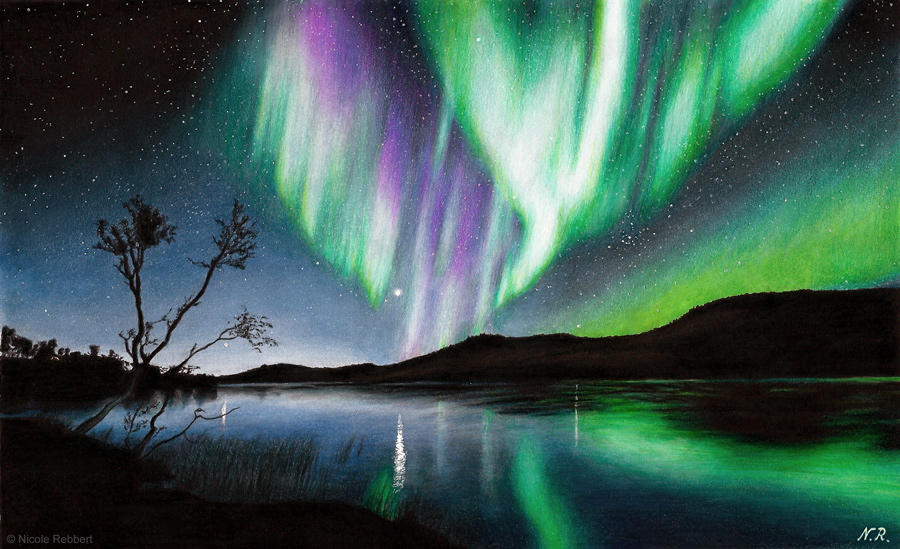 Aurora drawing by Quelchii