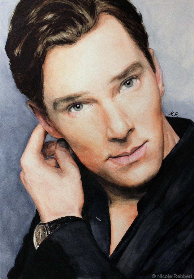 Benedict Cumberbatch (watercolor) by Quelchii