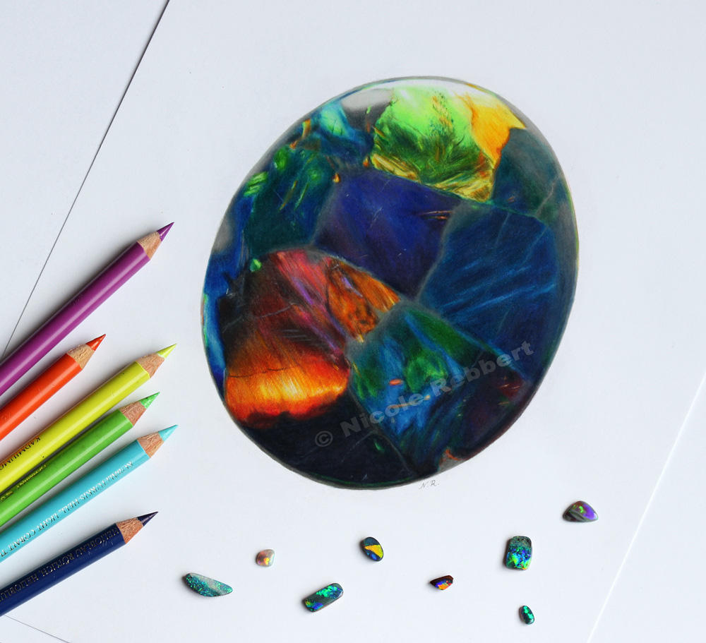 Black Opal (drawing) by Quelchii on DeviantArt