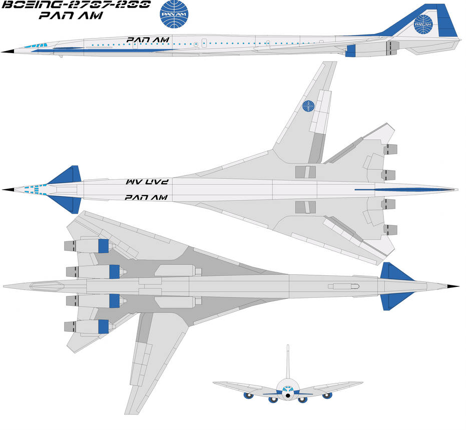 Boeing-2707-200 pan am by bagera3005 on DeviantArt
