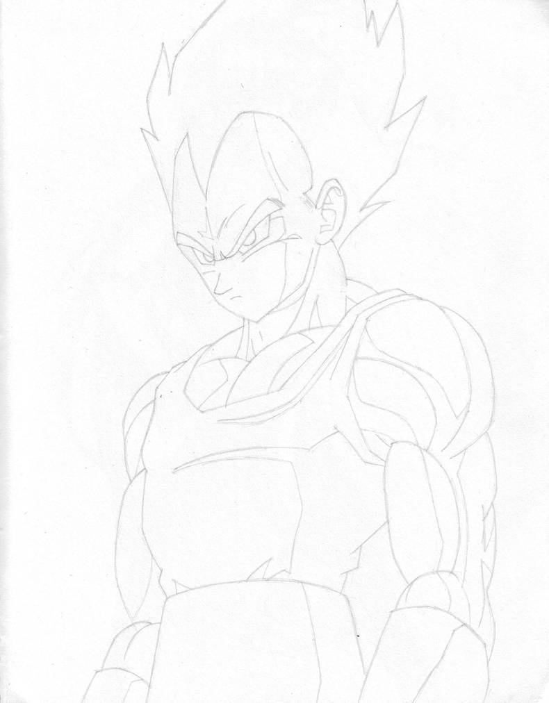 Vegeta ::Preview Sketch:: by GuySanX on DeviantArt